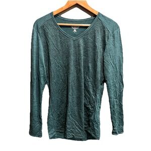 Seg'ments Green LSlPure New Merino Wool Baselayer Women's Shirt Size Large